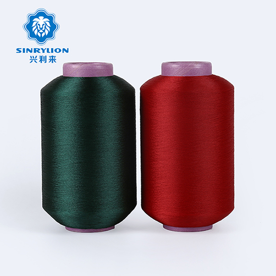 Dope Dyed Polyester Filament Yarn Colors Twisted Polyester Yarn Manufacturer